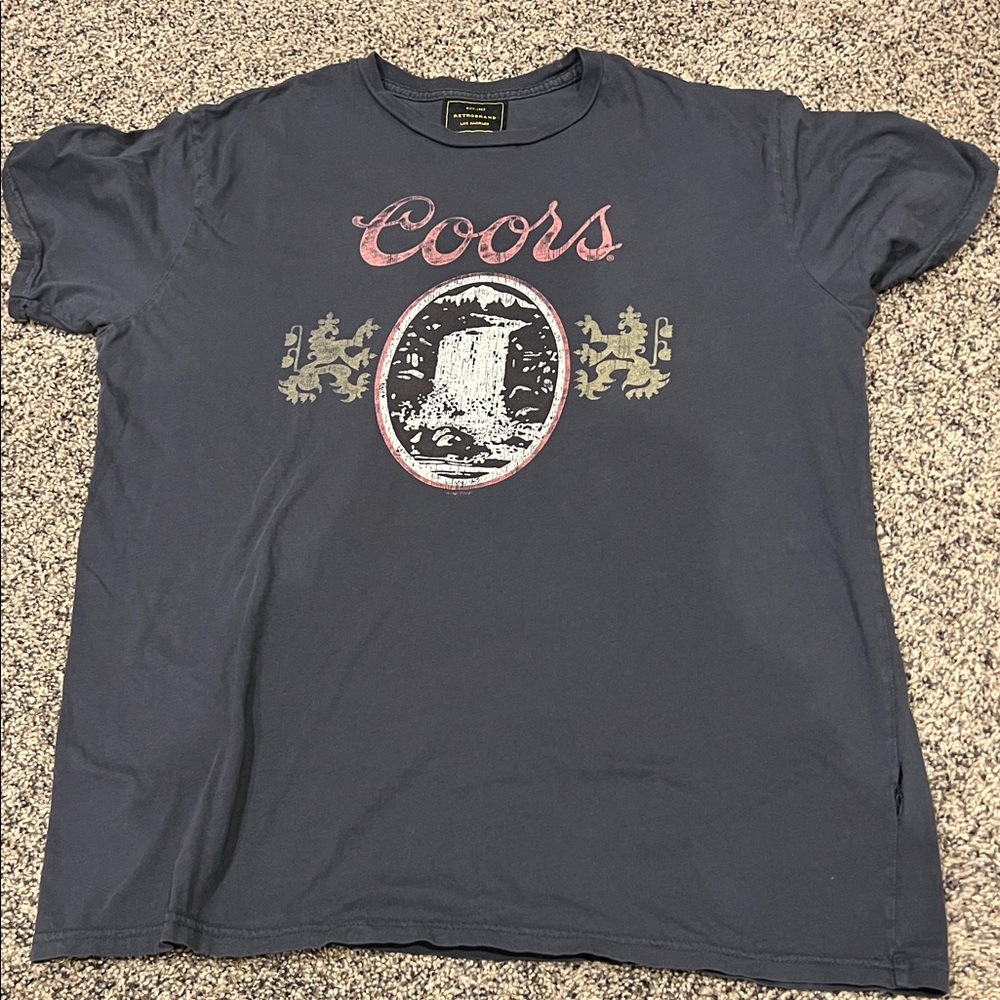 Coors Navy Blue Short Sleeve Tee
